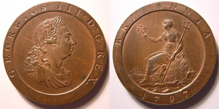 Image result for English copper penny 1800