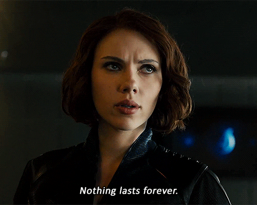 "Nothing lasts forever" avengers meme