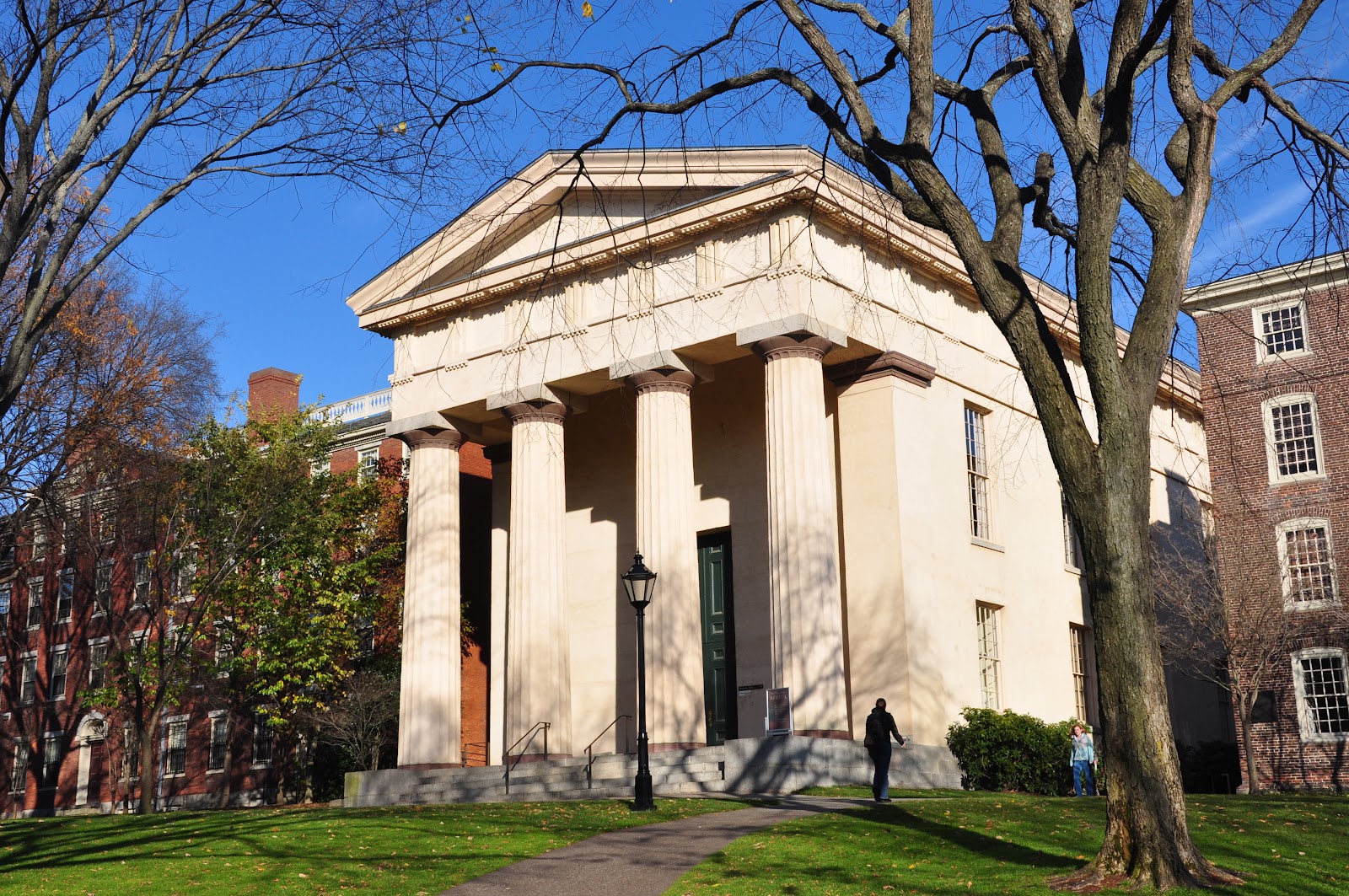 Exterior shot of Brown University Building