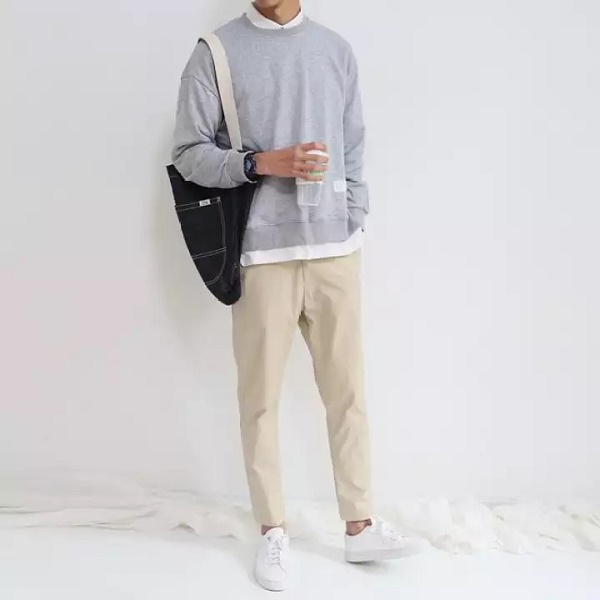 cách mặc quần baggy cho người chân ngắn