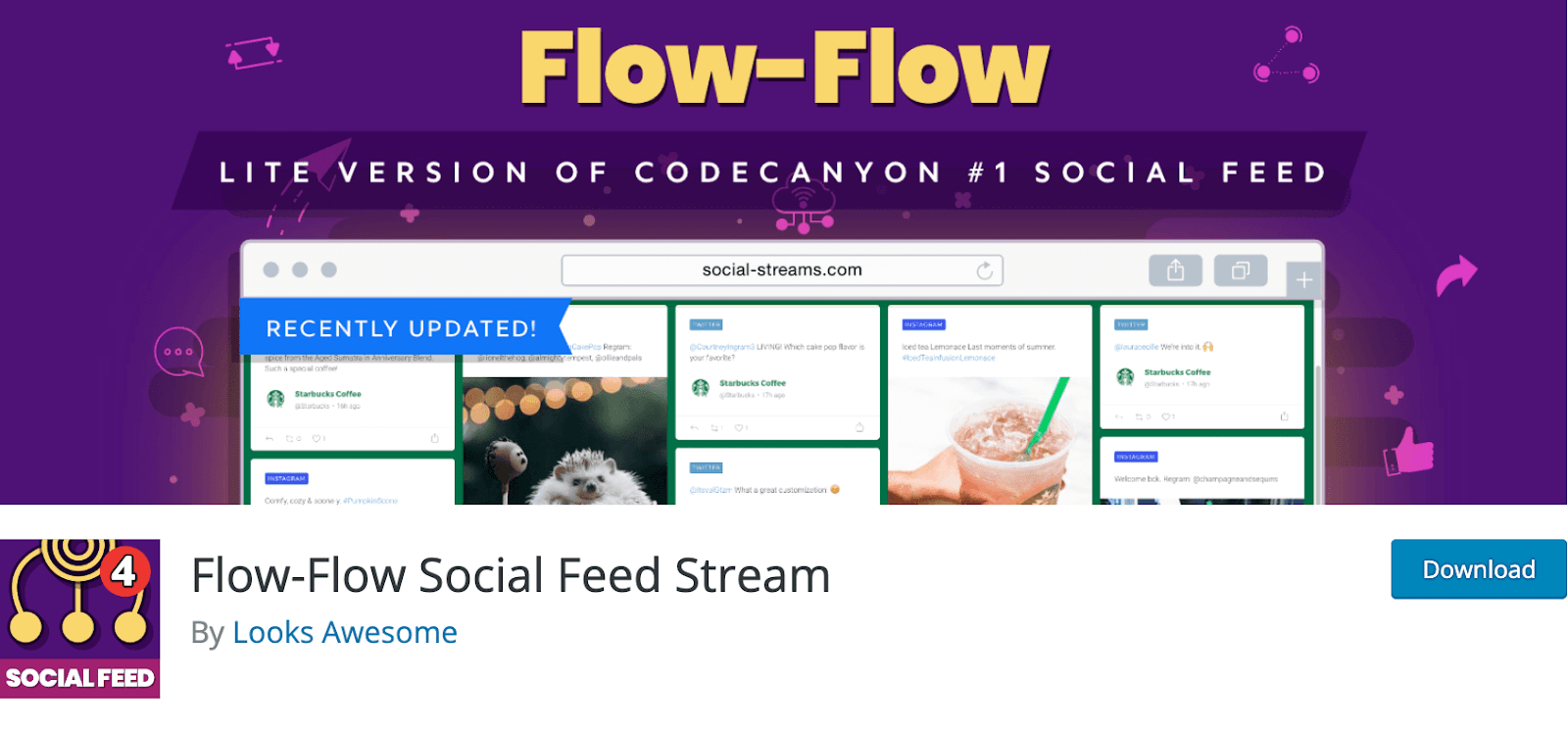 Social Feed. Stream plugin