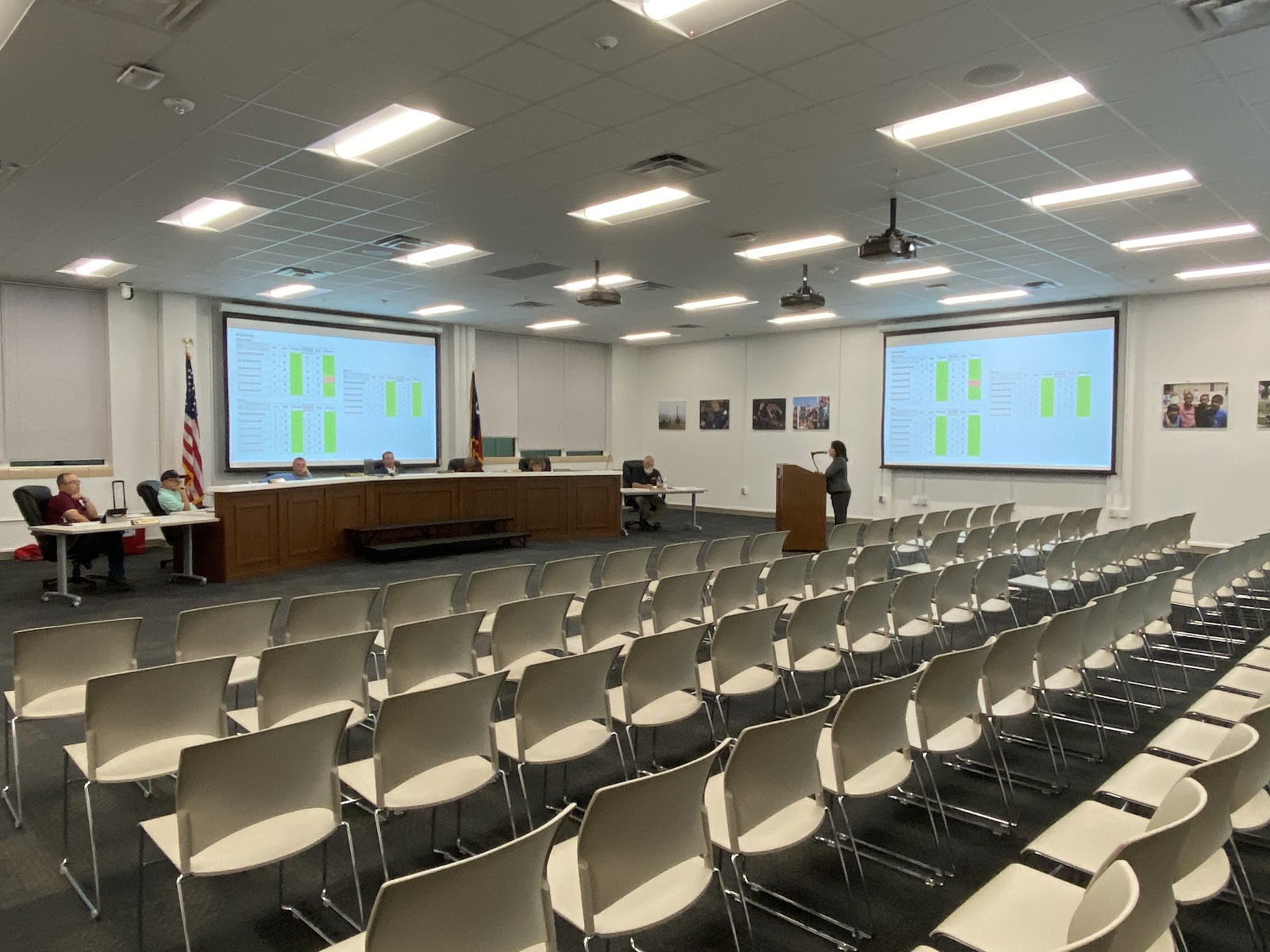 LISD Board meets in empty room LISD Board meets in empty room