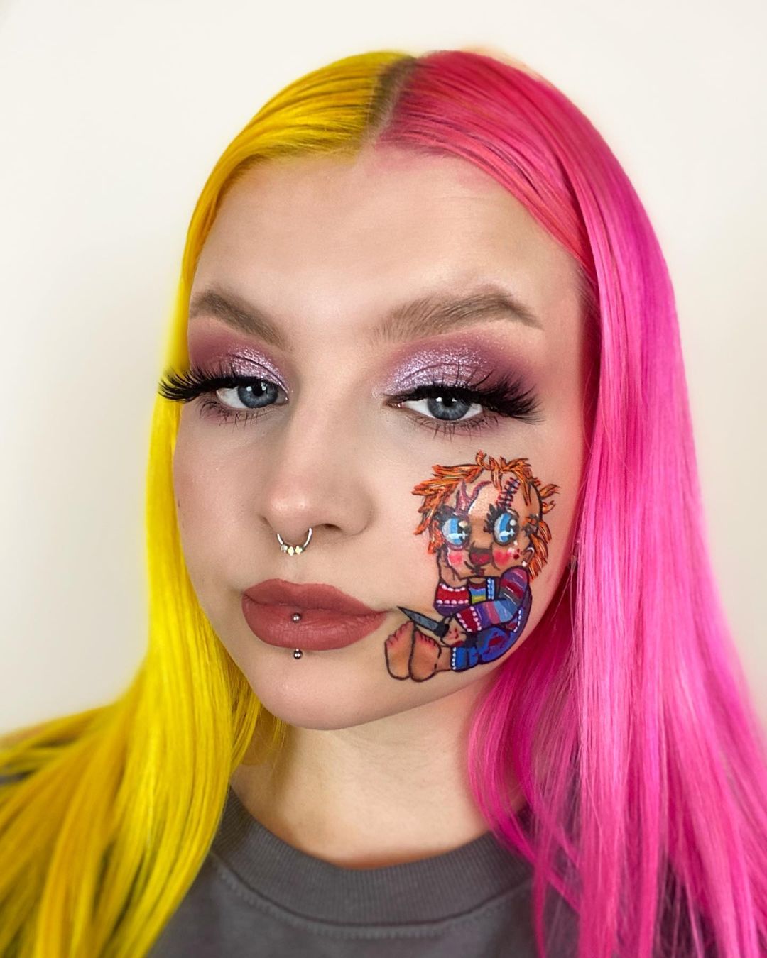 Chucky Face Art Makeup