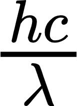 {"code":"$\\frac{hc}{\\lambda}$","backgroundColor":"#ffffff","backgroundColorModified":false,"font":{"color":"#000000","family":"Arial","size":18},"aid":null,"id":"7","type":"$","ts":1622771145357,"cs":"u4azPtR49Wf/IQv8k1l8sg==","size":{"width":24,"height":34}}