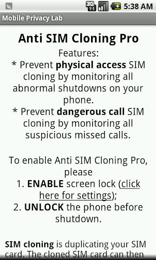 Anti SIM Cloning apk