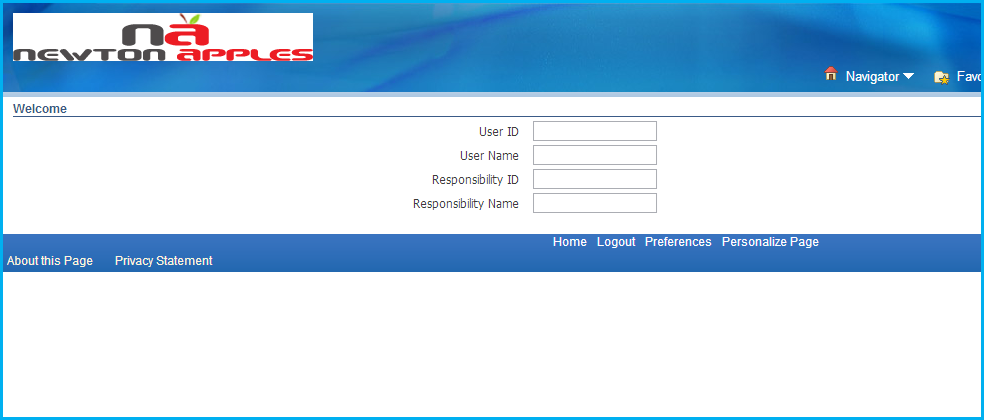 Oracle Apps OAF  Displaying username userid responsibility name and responsibity id