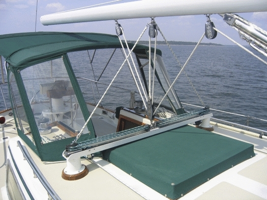 mainsheet on a sailboat