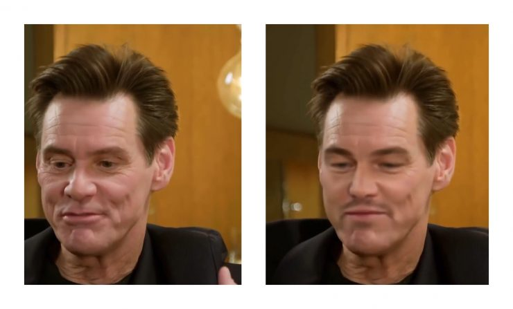 Jim Carry and Brad Pitt deepfake by FaceMagic