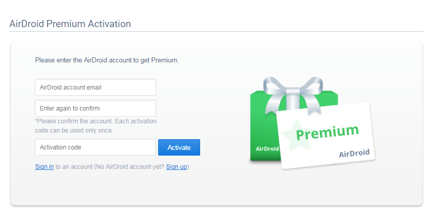 Airdroid Premium Activation Key