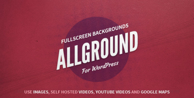Allground: Fundos de tela cheia para WordPress