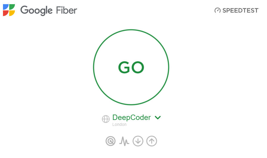 Google Fiber Speed Test to check Network Connection