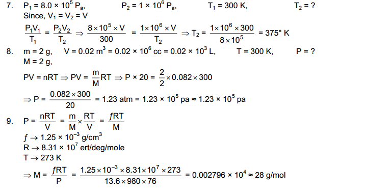 Kinetic Theory of Gases HC Verma Concepts of Physics Solutions