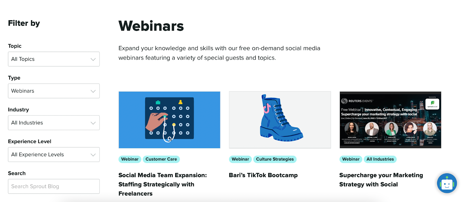 how to improve the customer onboarding process with Sprout Social on-demand learning content 