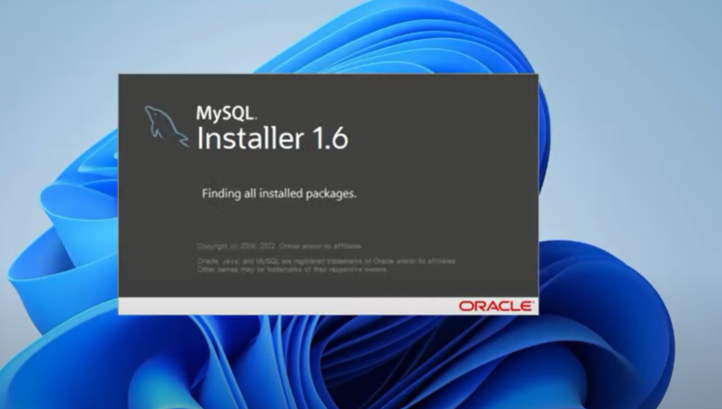 Open the  MySQL installer