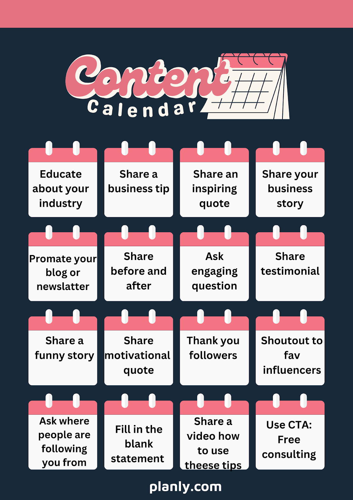 How to create an Instagram content calendar?