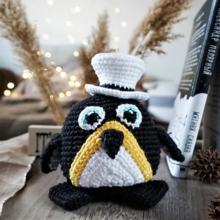 penguin with top hat