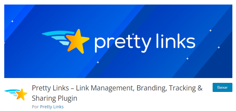 Banner do plugin Pretty Links do WordPress