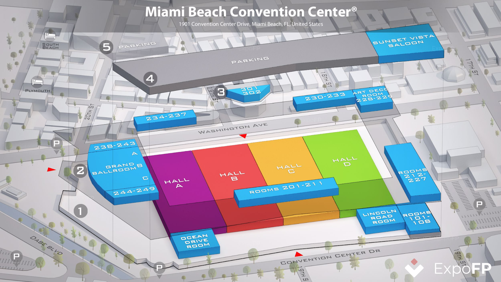 The Miami Beach Convention Center Map