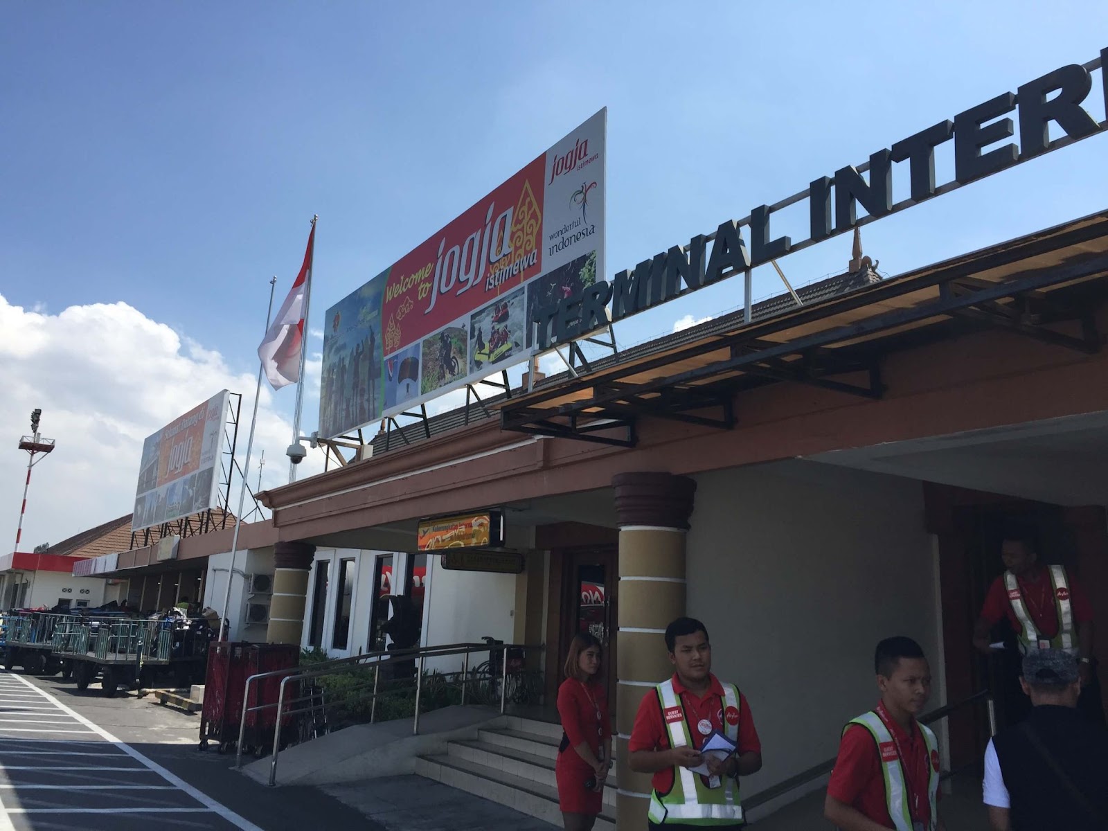 3 days in Yogyakarta, our arrival terminal for international flights at Yogyakarta Airport. This is the older Adisucipto Airport which has already been replaced by the newer Yogyakarta International Airport.
