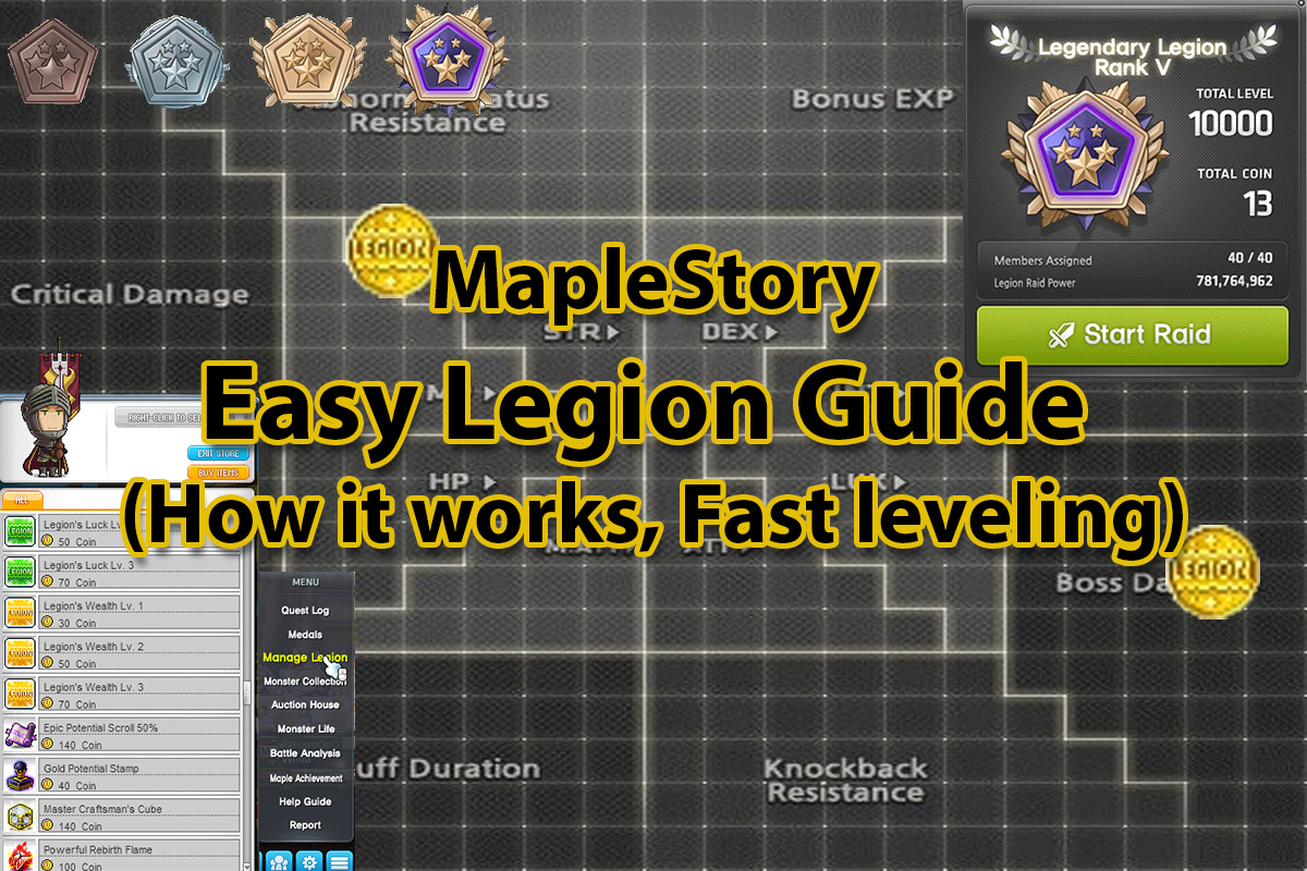 Easy Legion Guide Maplestory 2021 How It Works Fast Levels