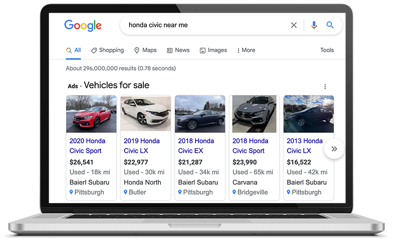 Google Optimized Automotive Ads