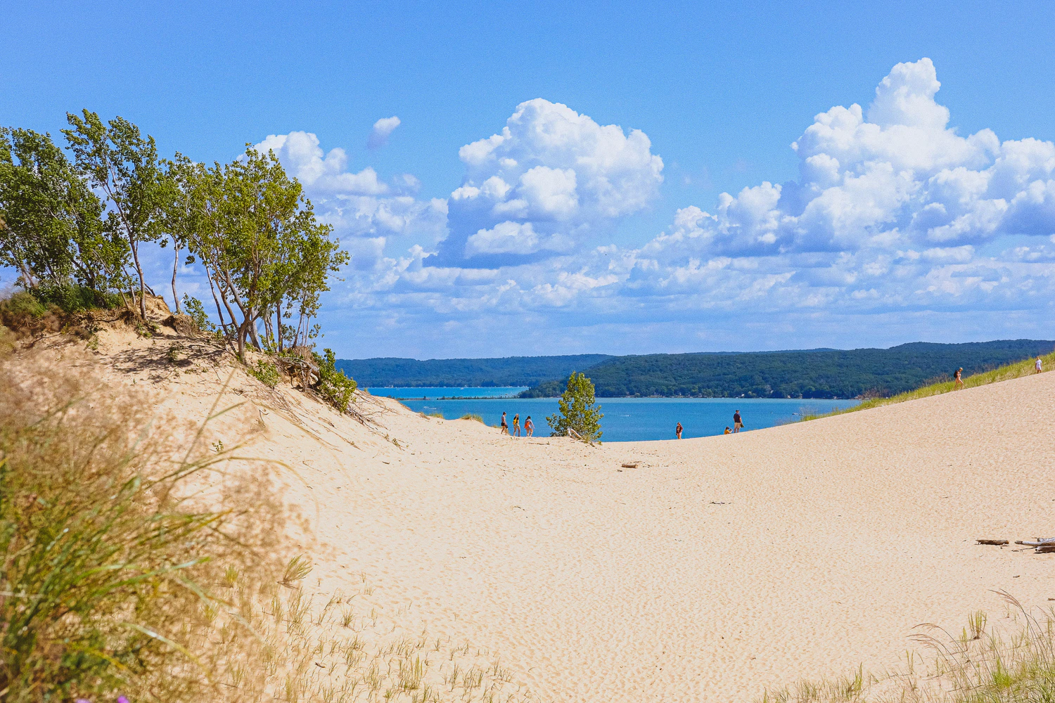 A beach in Traverse City, Michigan