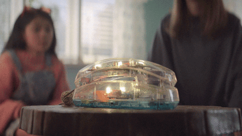 Babysitter's club answering the phone GIF