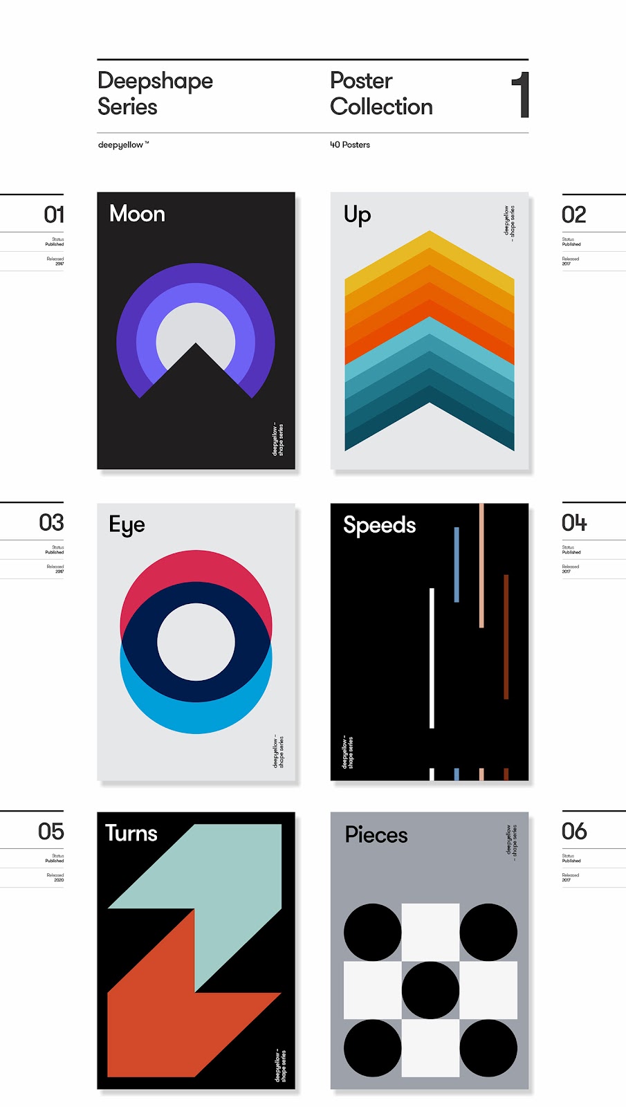 deepshape deepyellow digital graphicdesign grid Layout poster print shape vector