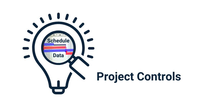 magnifying glass into schedule data from project controls