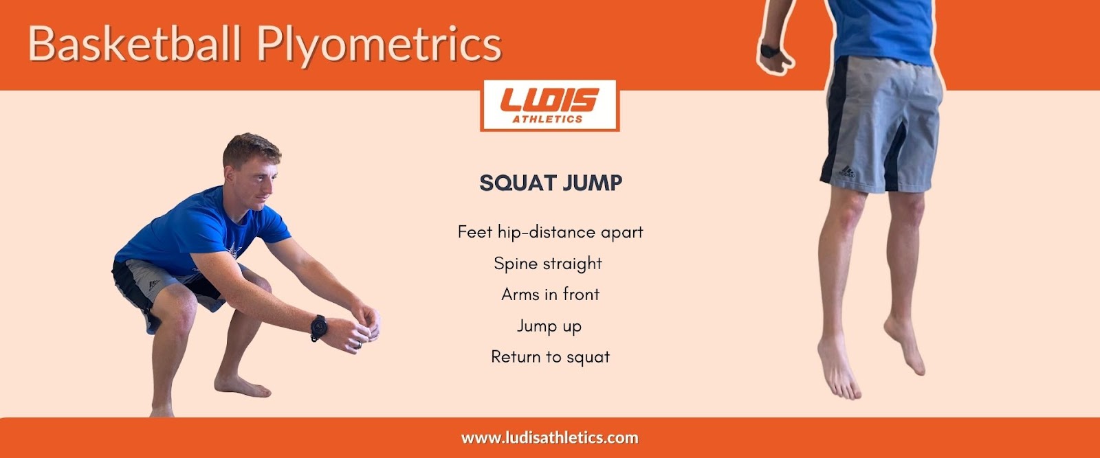 Basketball Plyometrics Squat Jump Ludis Athletics
