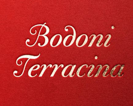 Bodoni Terracina embroidery font