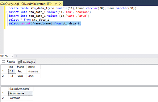 Aplikasi Concat SQL dalam Pengolahan Data Numerik