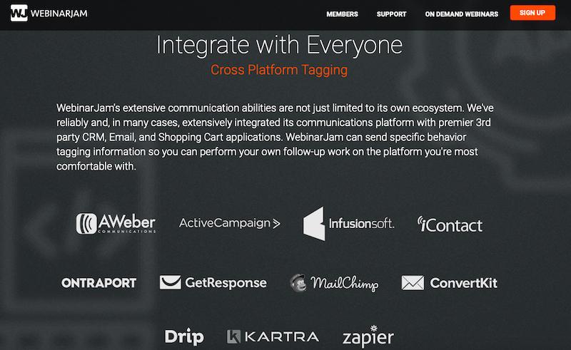 WebinarJam Üçüncü Taraf Entegrasyonları 