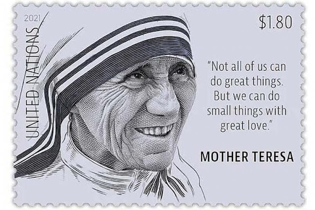 Liên Hợp quốc tôn vinh Mẹ Teresa bằng một con tem bưu chính