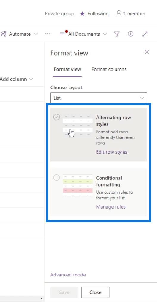 View Formatting In SharePoint