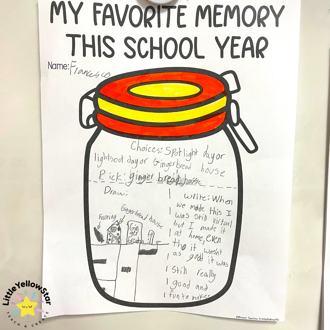 End of year read aloud book - In A Jar by Deborah Marcero. This is the perfect end of year read aloud book for the classroom! Pin this image to come back to the blog for details on this end of year read aloud lesson plan.