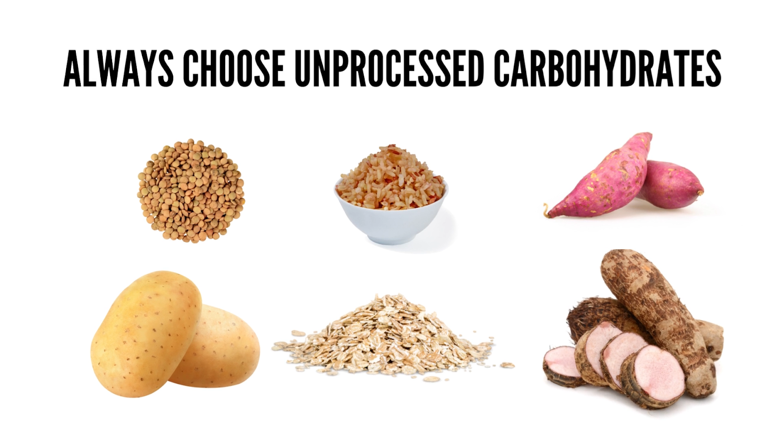 Make sure you have unprocessed carbs on and off vacation mode!