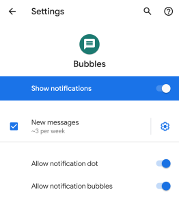 Исследование Android Q: Bubbles