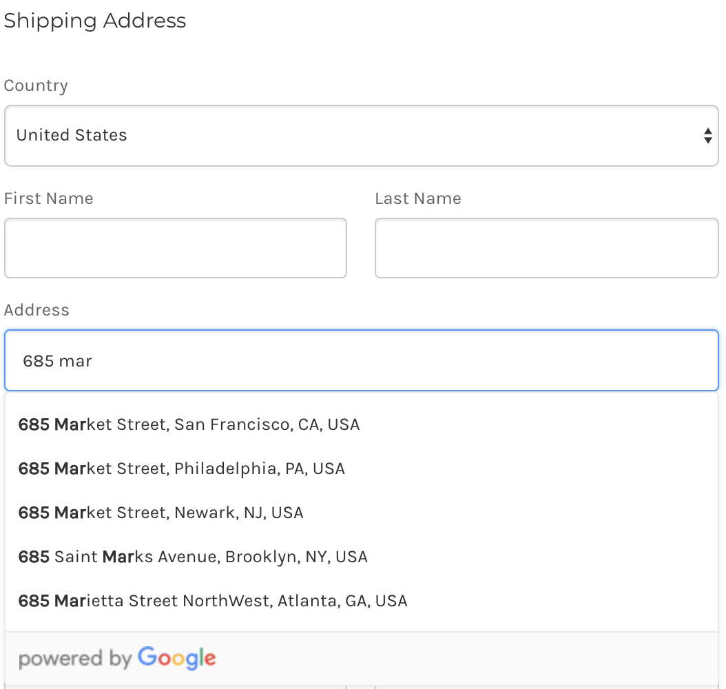 Use Google Address auto-complete 
