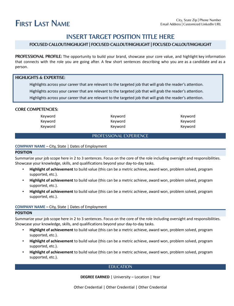 best resume template for 2023