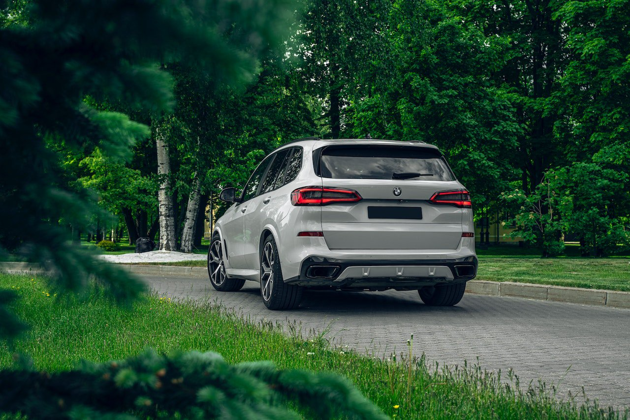 BMW X5 shows off its sleek looks on a paved road