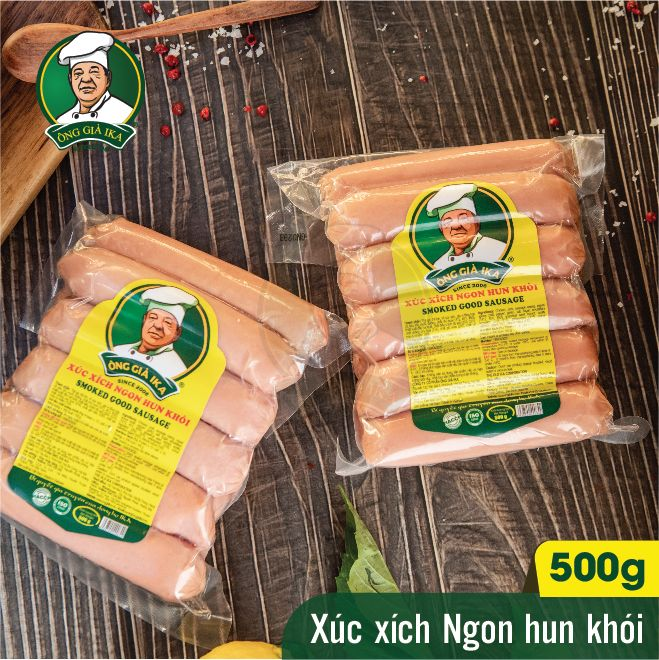 Xúc xích ngon hun khói IKA làm bánh tráng nướng siêu ĐỈNH