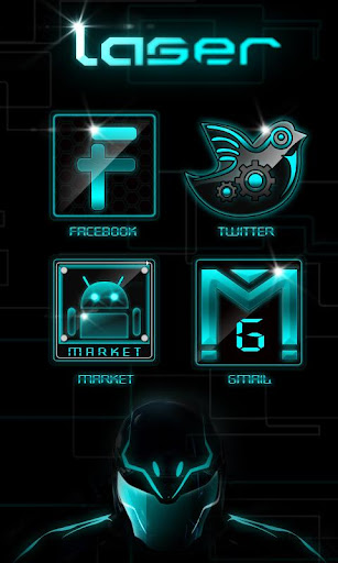 Laser GO LauncherEX Theme apk