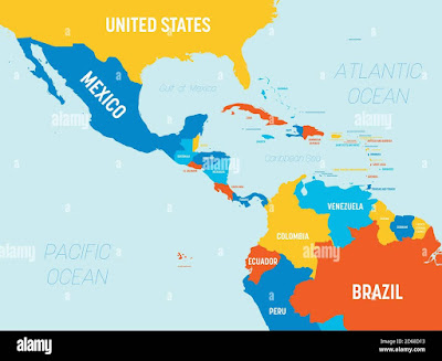 Mapa centroamerica y el caribe fotografías e imágenes de alta resolución -  Alamy