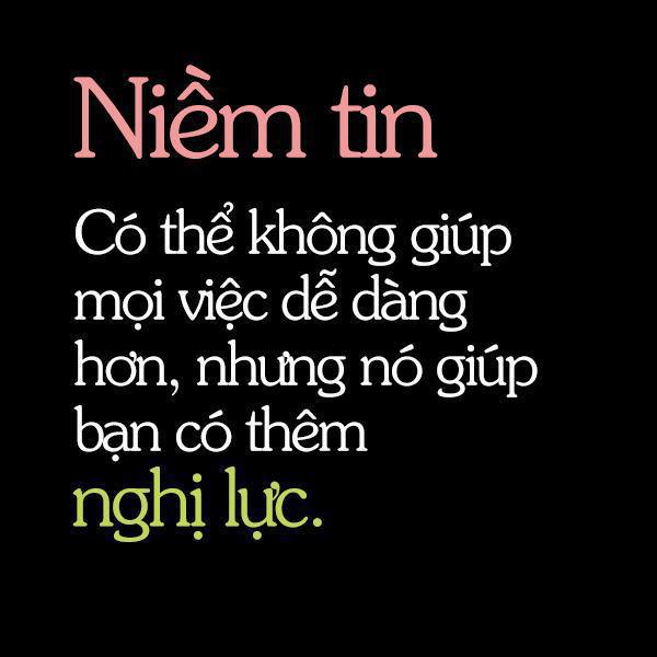 Vai trò của niềm tin trong cuộc sống