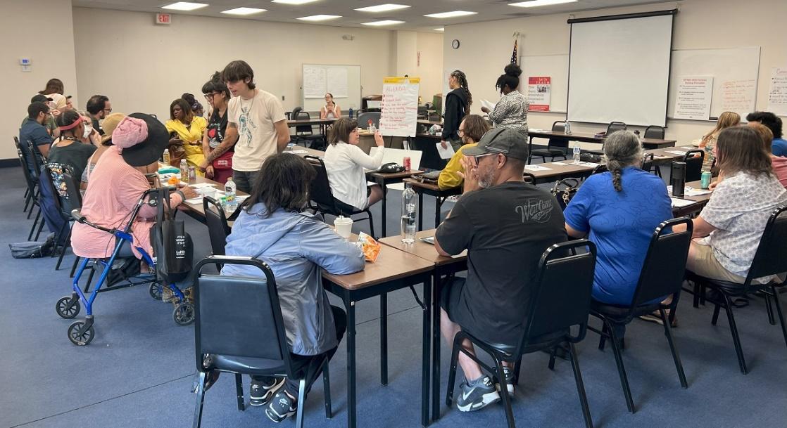 Picture of the class hard at work