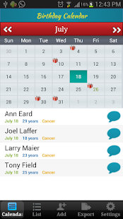 Download Birthday Calendar - MyCalendar apk