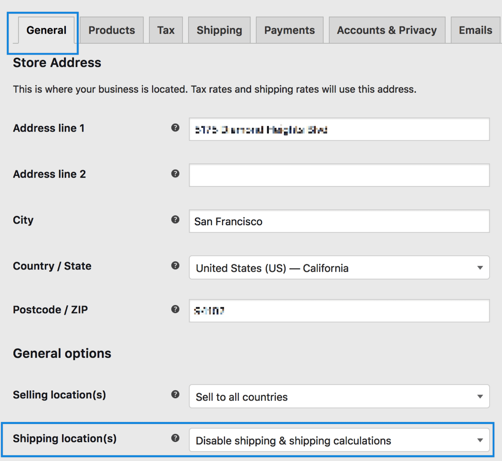 woocommerce shipping zones