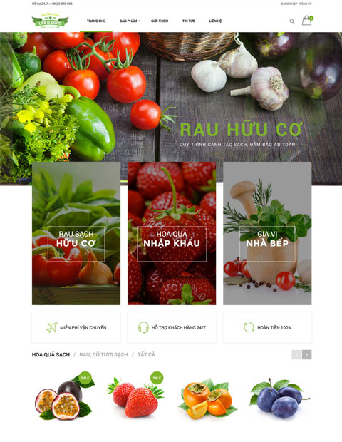 Mẫu thiết kế website nhà hàng chuyên nghiệp Life Is Good