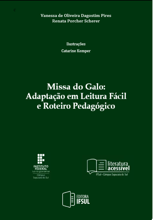 Imagem da capa do livro "Missa do Galo: Adaptação em Leitura Fácil e Roteiro Pedagógico". 